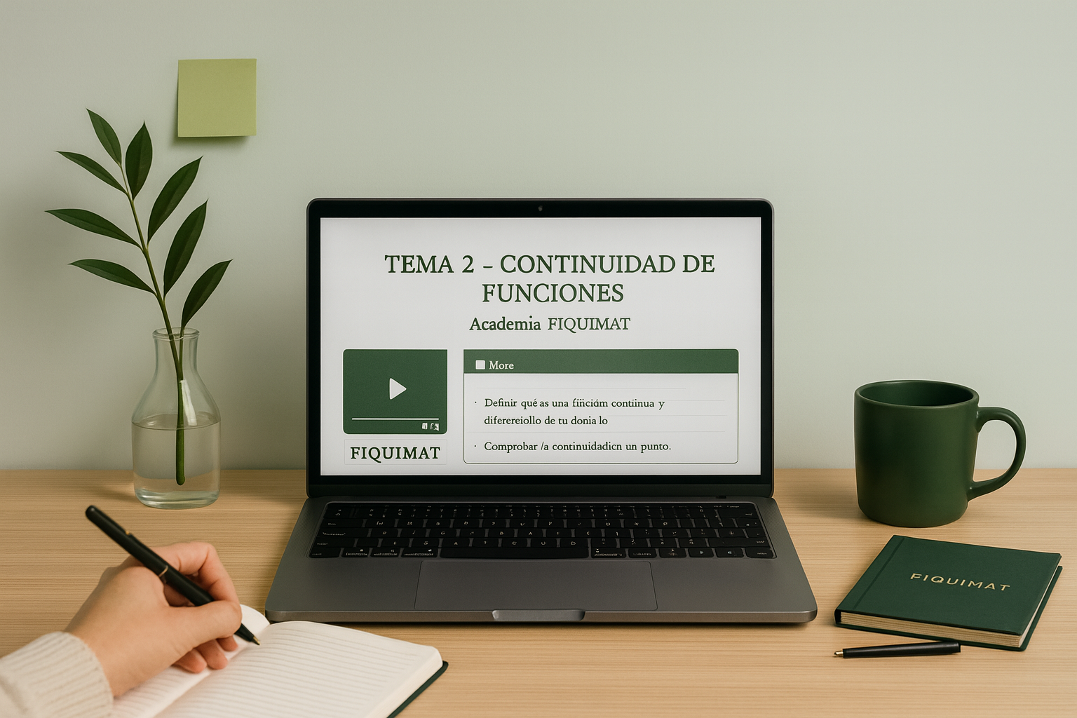 Aula privada del alumno — FIQUIMAT: calendario de clases, apuntes y tareas